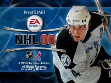 NHL 06 screen shot title